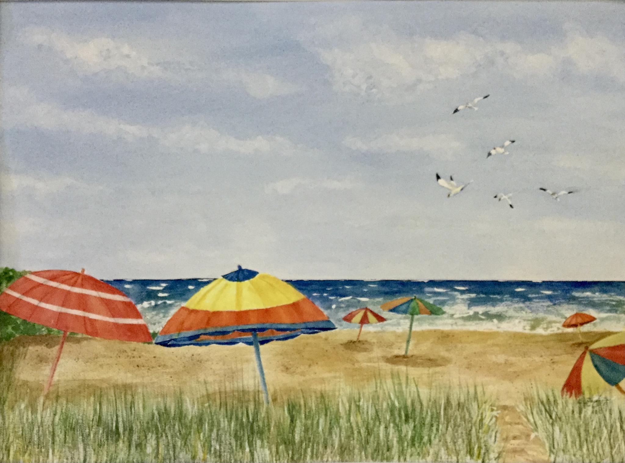 Click here to view UMBRELLA BEACH by Bonnie Hastings
