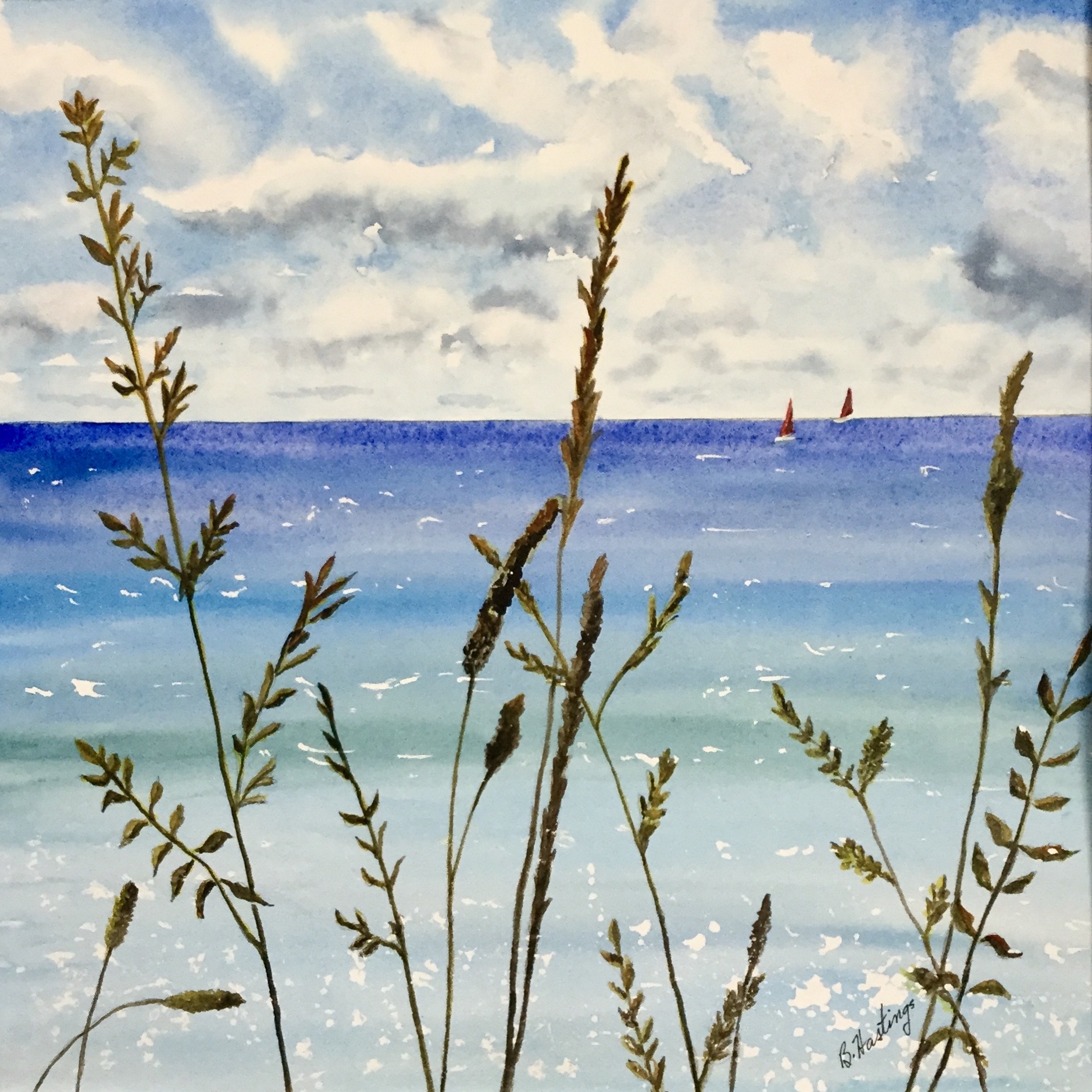 Click here to view RED SAILS by Bonnie Hastings