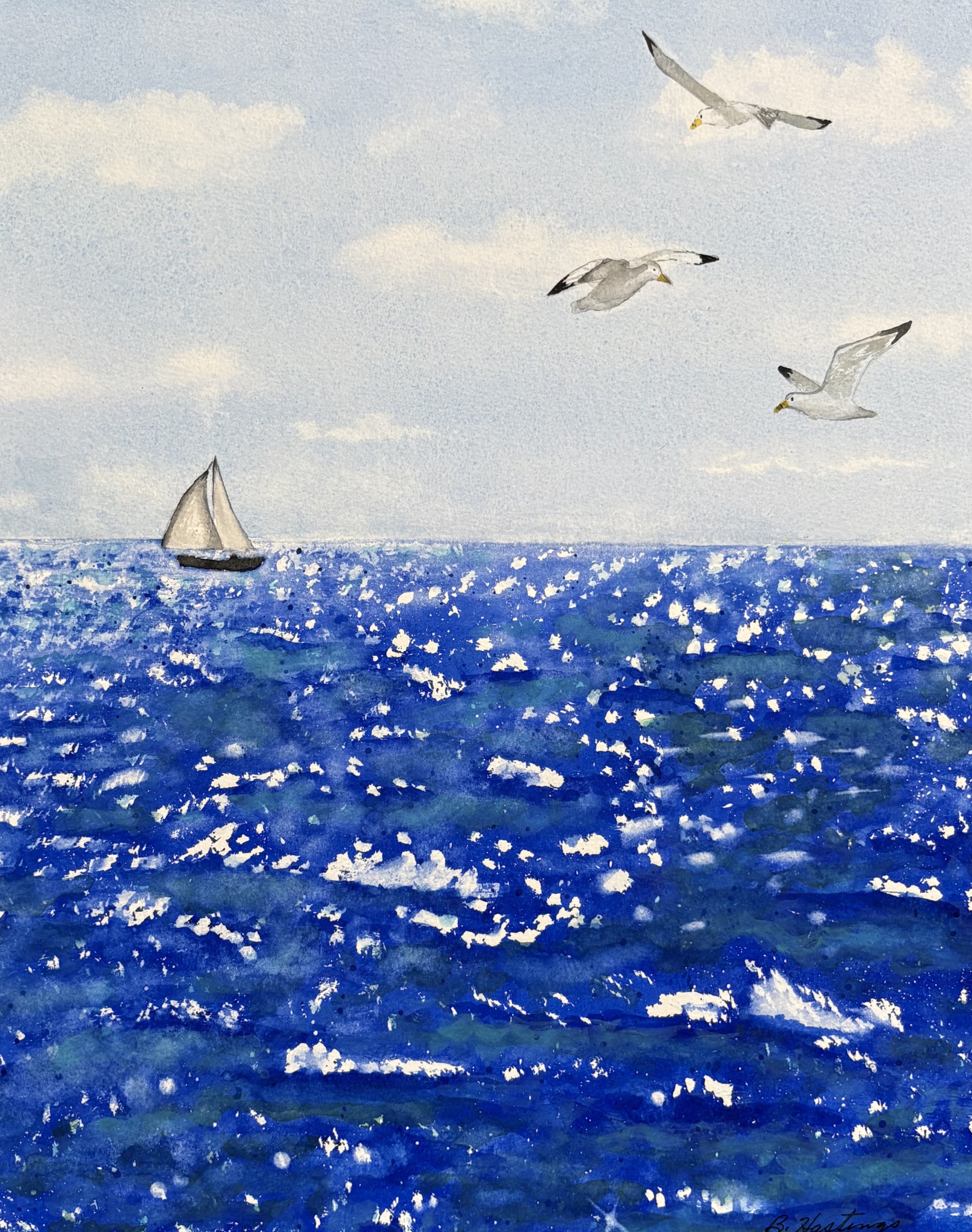 Click here to view Sailing by Bonnie Hastings